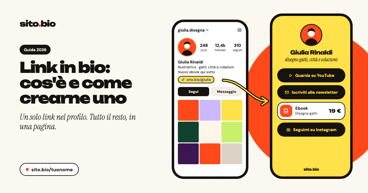 Cosa significa link in bio: il link del profilo Instagram che porta a una pagina con più collegamenti